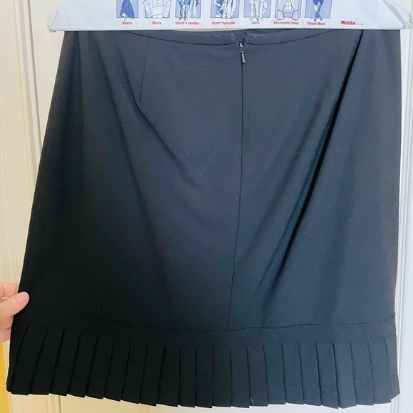 🎀 Context Wool-Lined Pleated Hem with Bow Skirt Mini Excellent - Picture 7 of 8